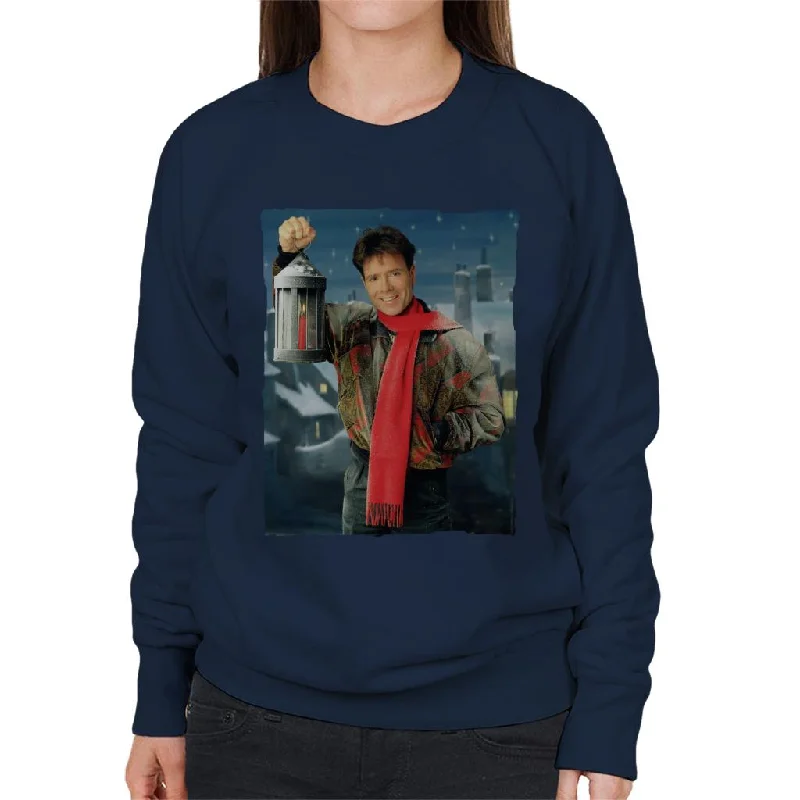 TV Times Cliff Richard Christmas Lantern 1990 Women's Sweatshirt Hoodie with High Neck Warm Protective TV Times Cliff Richard Christmas Lantern 1990 Women's Sweatshirt Hoodie with High Neck Warm Protective