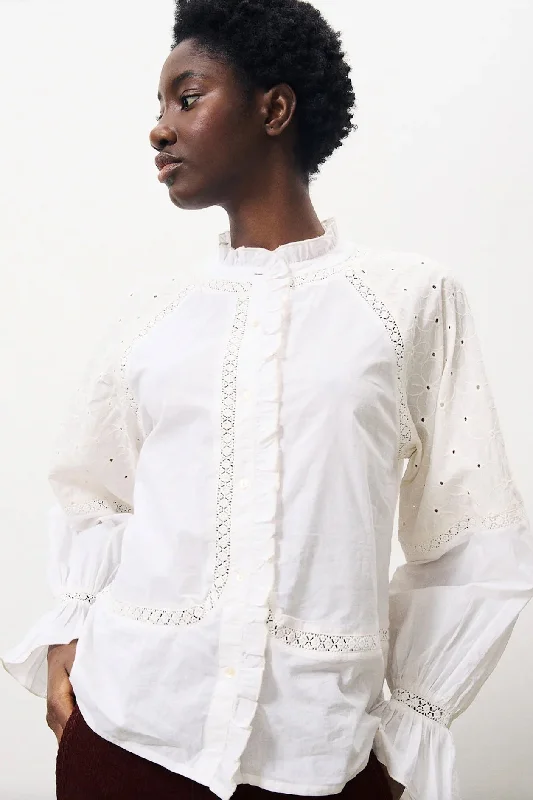 FRNCH Chadia Blouse Wrap Front Blouse