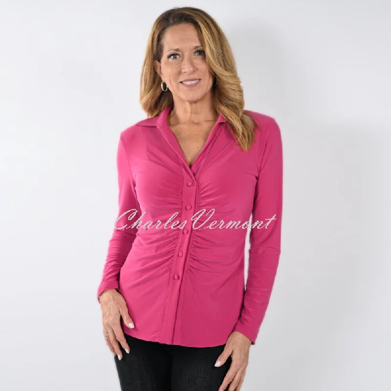Frank Lyman Blouse - Style 233023 (Magenta) Polished Work Blouse