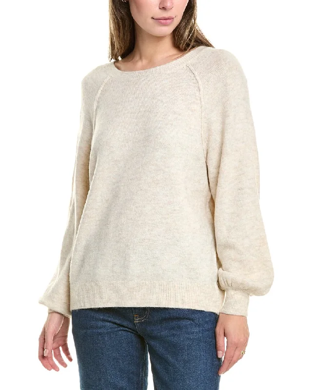 Vince Camuto Cozy Sweater Satin Blend Silk Blend Wool Blend