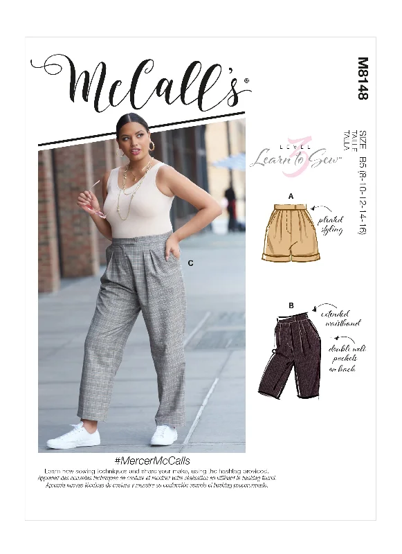 McCall's Pattern M8148 Misses' & Women's Pants High-Waist Jeans