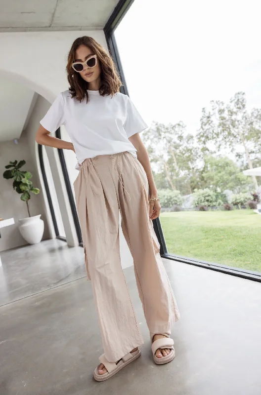 KALTEX Pants Beige Relaxed Lounge Trousers