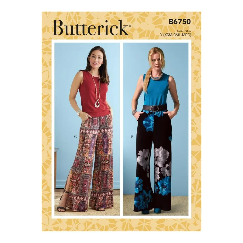 Butterick Pattern B6750 Misses' Elastic-Waist Shorts and Pants Formal Dress Pants