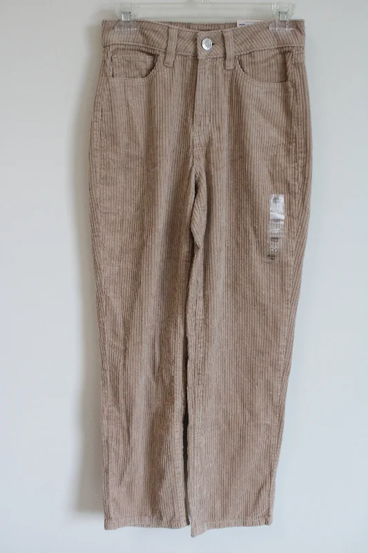 NEW SO High Rise Straight Leg Tan Corduroy Pant | 3 High-Waist Jogger Pants