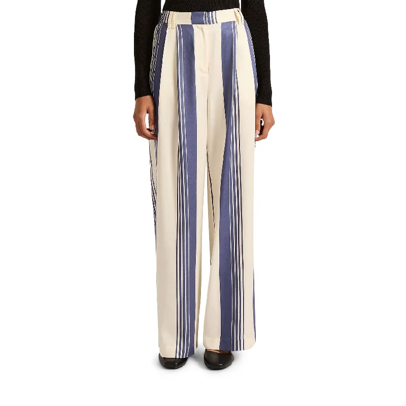Nude Lucy Albion Tencel Pant- Storm Stripe Classic Pleated Pants