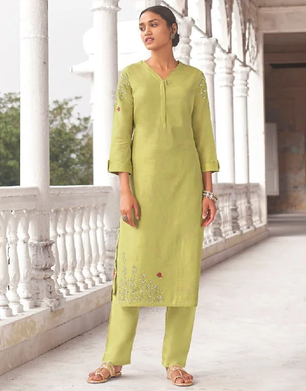 Lemon Linen Cotton Pant Dress Fashionable Sporty Pants