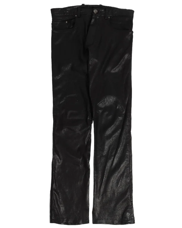 Fleur Lamb Leather Pants Cozy Lounge Pants