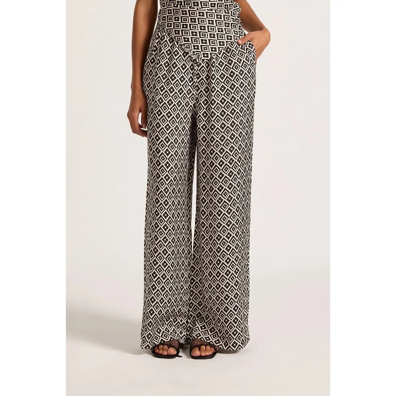 Nude Lucy Simone Pant - Daiya Elegant Palazzo Trousers