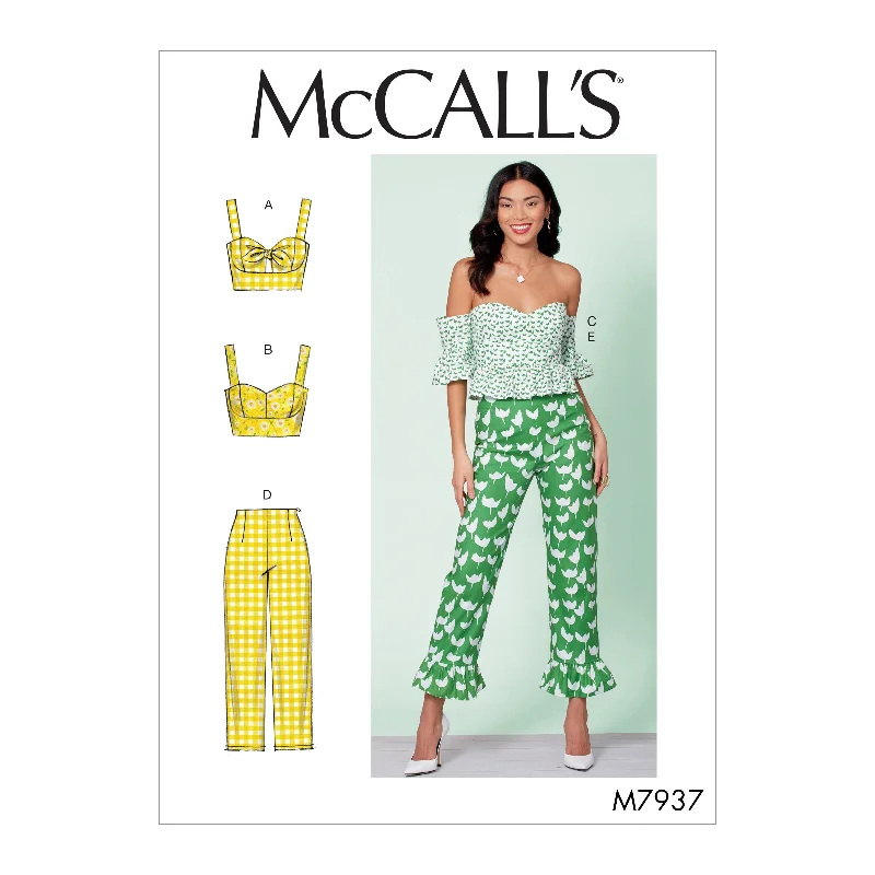 McCall's Pattern M7937 Misses' Tops and Pants Soft Stretch Leggings