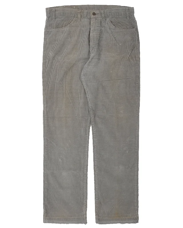 Levi's Grey Corduroy Pants Stretch Fit Pants