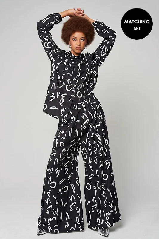 Flared Pants Cozy Full-Length Pants