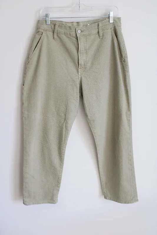 Old Navy Extra High Rise Curvy Sky-Hi Straight Light Matcha Green Denim Pant | 12 Petite Fashionable Jogger Pants