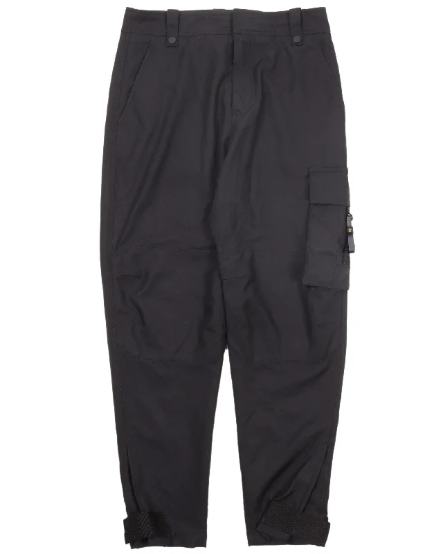 Nylon Buckle Cargo Pants Cozy Jogger Leggings