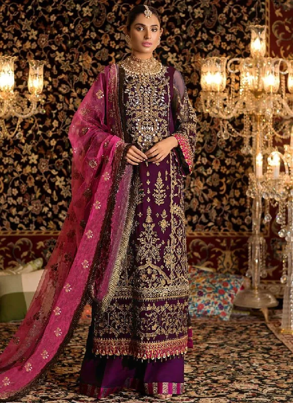 Dark Purple Pant style Straight Faux Georgette Casual Track Pants