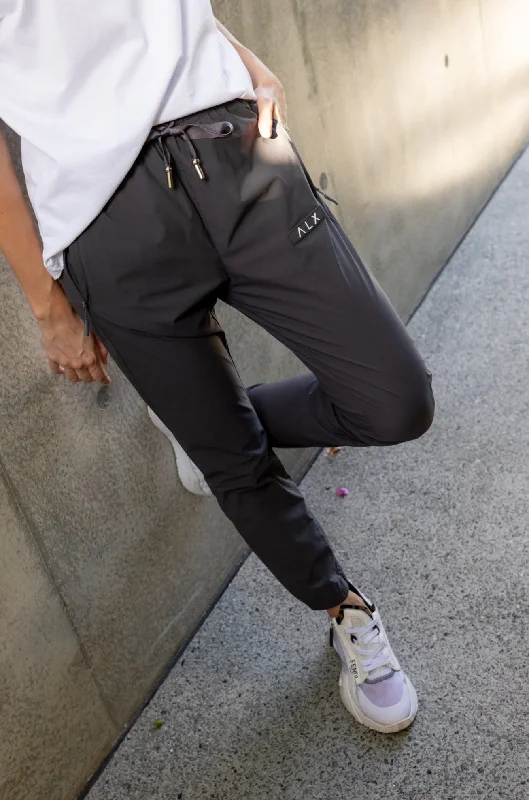 WOLFGANG Pants Charcoal High-Waist Trousers