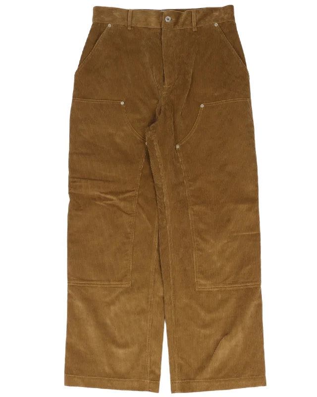 Double-Knee Corduroy Carpenter Pants Casual Sweatpants Style