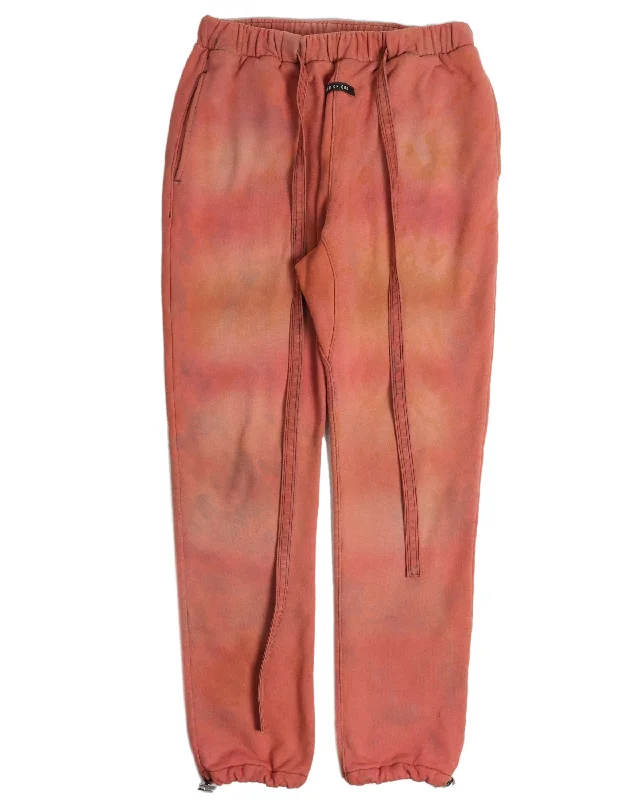 Drawstring Sweat Pants Comfy Zip-Up Pants