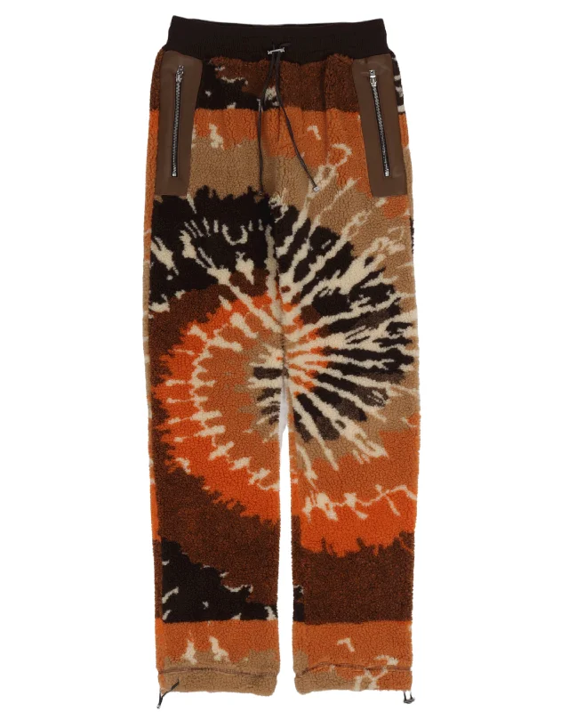 Tie-Dye Fleece Track Pants Comfortable Maternity Pants