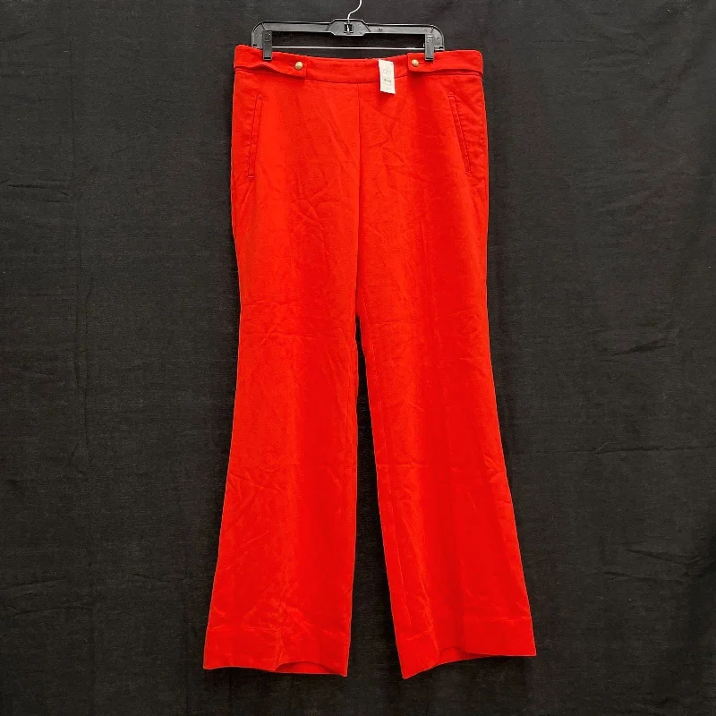 NWT Wmns Ann Taylor LOFT Blood Orange Wide Leg Dress Pants Sz 12 Classic Cropped Pants NWT Wmns Ann Taylor LOFT Blood Orange Wide Leg Dress Pants Sz 12 Classic Cropped Pants
