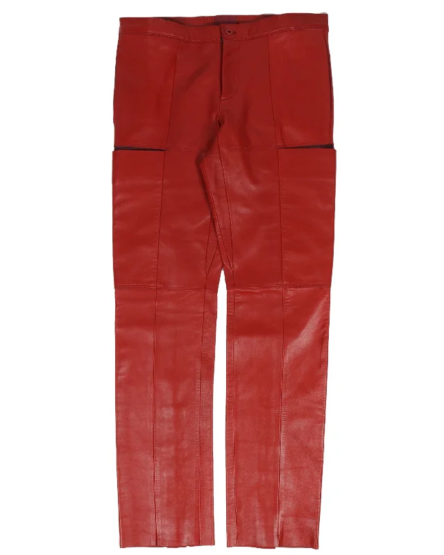 Lamb Leather Pants Soft Stretch Pants