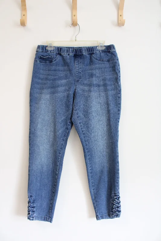 French Dressing Jeans Elastic Waistband Denim Pants | 14 Slim-Fit Leggings