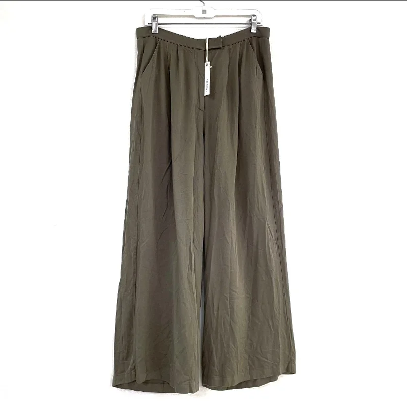 NWT Wmns CRESCENT Sage Green Wide Leg Lightweight Palazzo Pants Sz L Casual Skinny Fit Pants NWT Wmns CRESCENT Sage Green Wide Leg Lightweight Palazzo Pants Sz L Casual Skinny Fit Pants