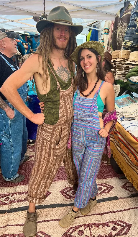 Overalls - Handwoven Unisex - long pants Soft Sweatpants Style