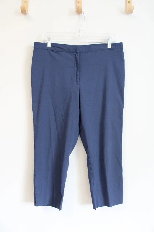 Express Stretch Blue Capri Pants | 11/12 Modern Skinny Pants