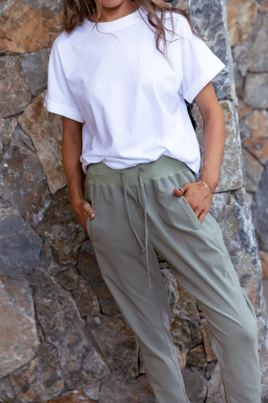 JOEY Pants Sage Formal Wide-Leg Pants