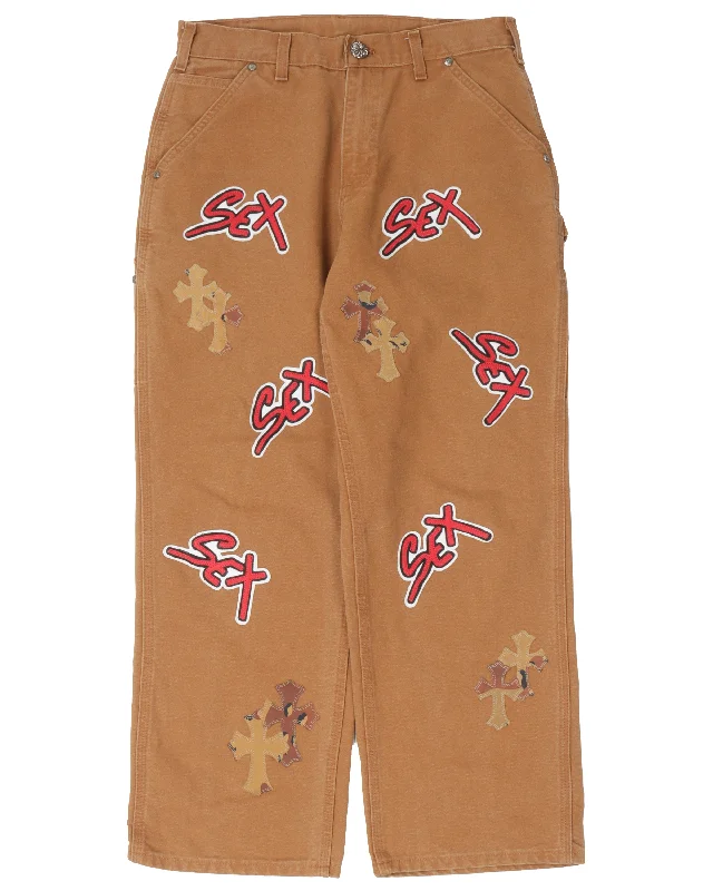 Sex Records Carpenter Pants Elegant Palazzo Trousers