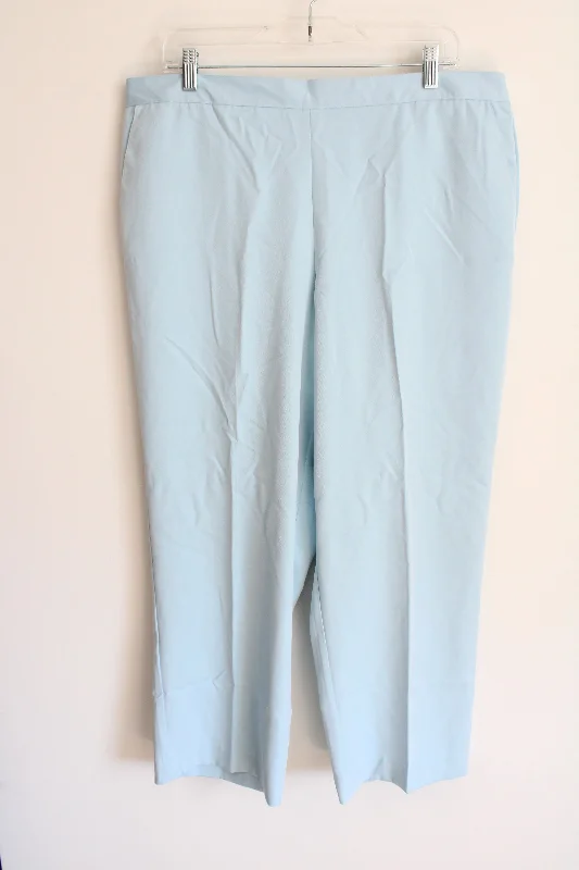 NEW Alfred Dunner Light Blue Pant | 18 Slim-Fit Leggings