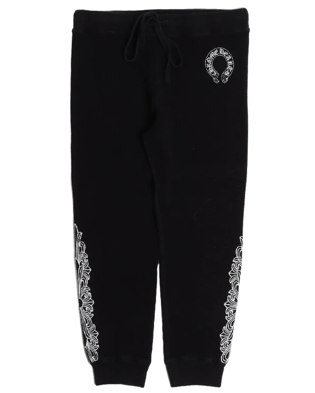 Thermal Horseshoe Sweat Pants Comfortable Cargo Pants