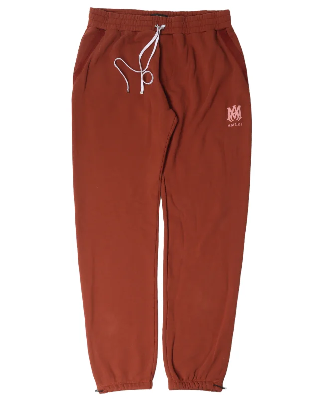 Small Crest Logo Sweat Pants Trendy Printed Pants