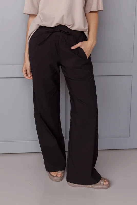 ARDEN Pants Black Relaxed Linen Pants