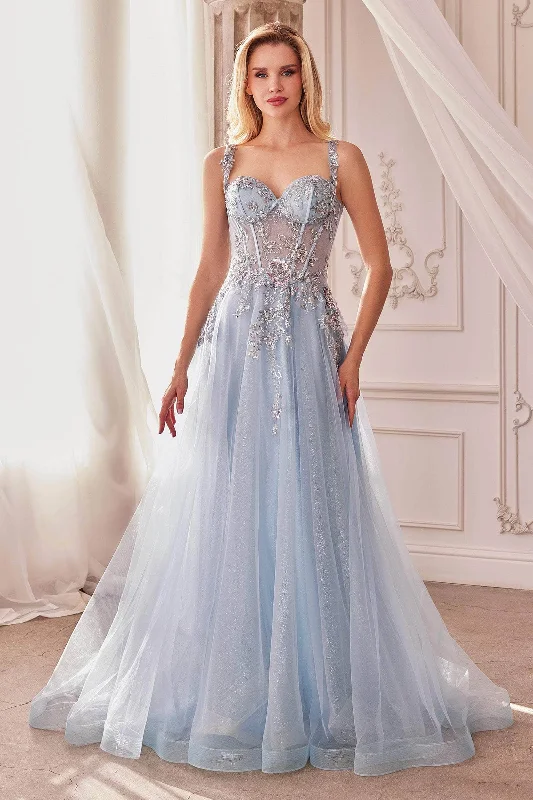 Andrea and Leo A1258 - Beaded Appliqued A-Line Prom Gown