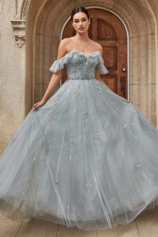 Celestial Radiance: Ethereal Gown for Women with Shimmering Embellishments