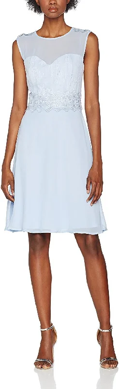 Elise Ryan Womens Sweetheart with Lace Bodice Dress