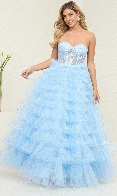May Queen RQ8124 - Sweetheart Corset Prom Dress
