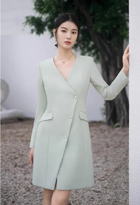 Mint Breeze A-Line Dress