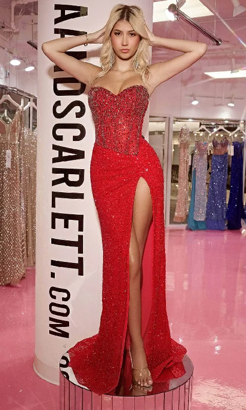Portia and Scarlett PS24850C - Jeweled Corset Evening Gown