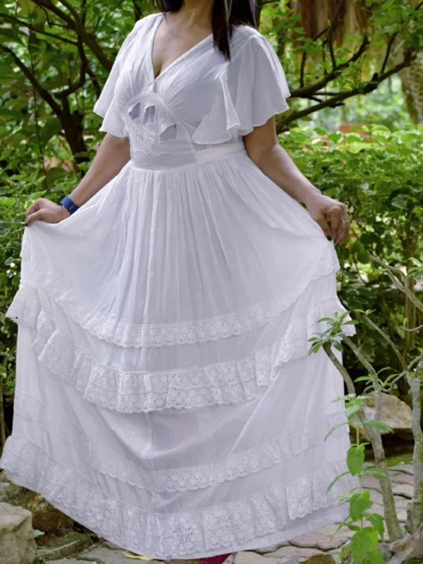 Athena White Lace Dress