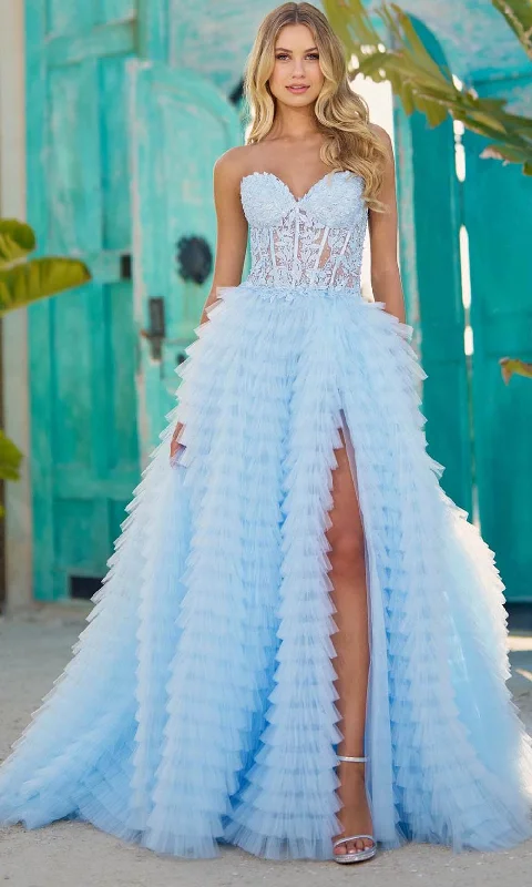Sherri Hill 56042 - Leaf Corset Prom Dress