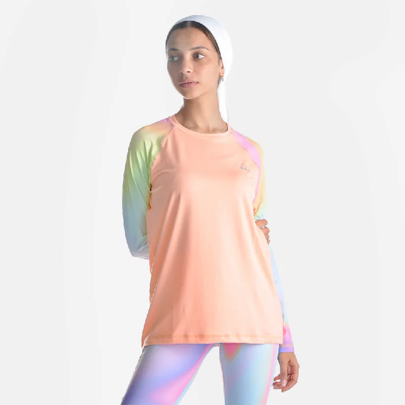 Dry-Fit Morning Breeze sleeves T-shirt Striped Floral Plaid