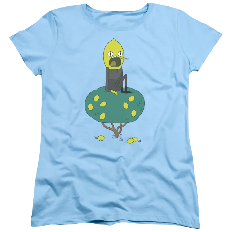 Adventure Time Lemongrab - Women's T-Shirt Mesh Blend Leather Blend Suede Blend