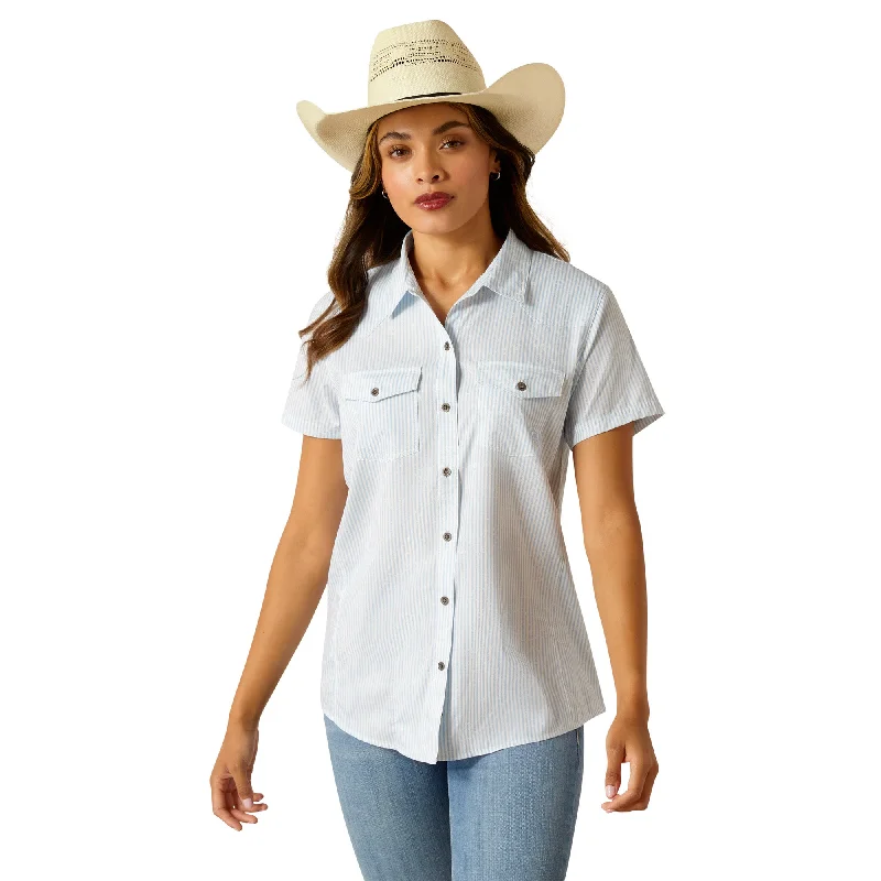 Western VentTEK Shirt Solid Color Striped Floral