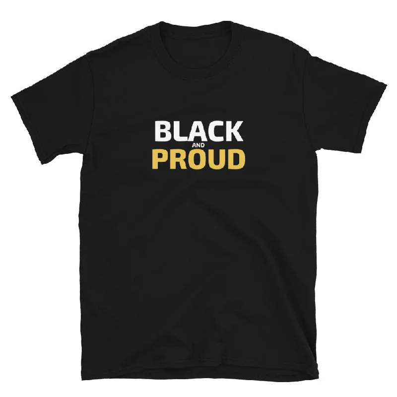Black and Proud T-Shirt Elasticated Padded Insulated