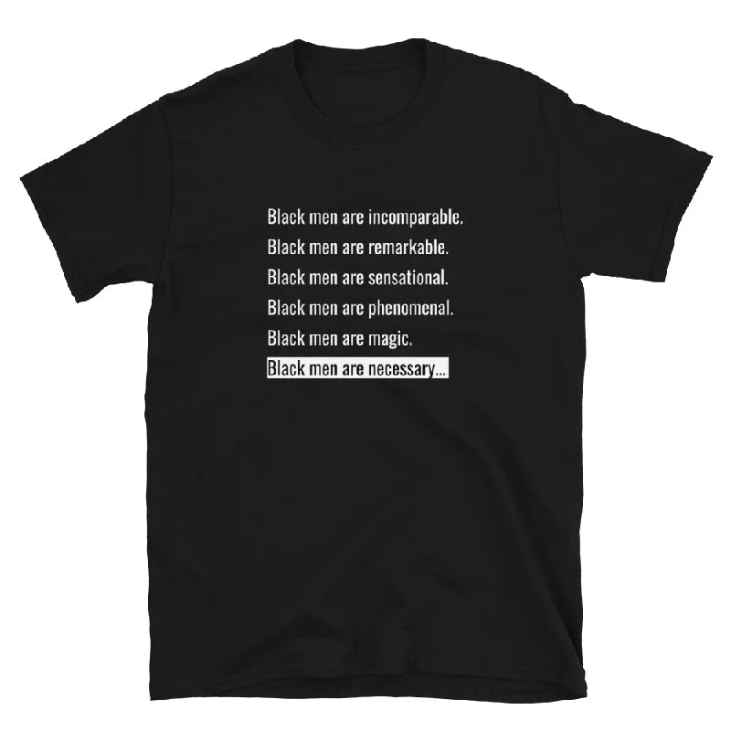 Black Men Are Necessary T-Shirt Nylon Fabric Polyester Fabric Spandex Fabric