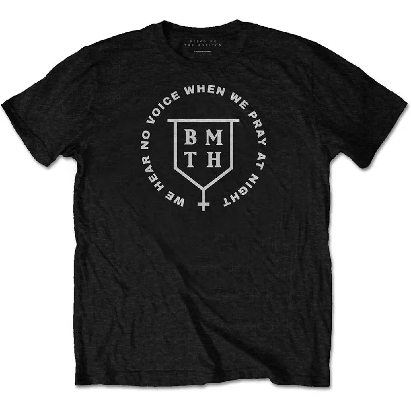BRING ME THE HORIZON Attractive T-Shirt, No Voice Spandex Blend Rayon Blend Denim Blend BRING ME THE HORIZON Attractive T-Shirt, No Voice Spandex Blend Rayon Blend Denim Blend