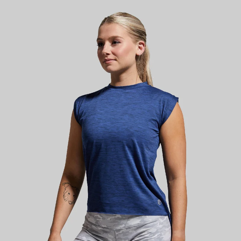 Captivate Muscle Tee (Navy) Machine Wash Dry Clean Hand Wash