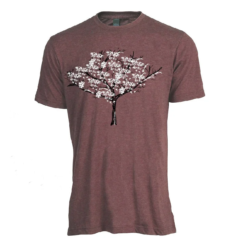 Cherry Blossom Tree : Unisex Tee Fleece Nylon Spandex